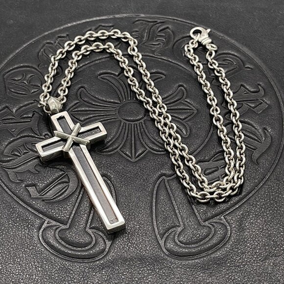 Chrome Hearts Collaboration Large Cross Necklace - Picture 8 of 8
